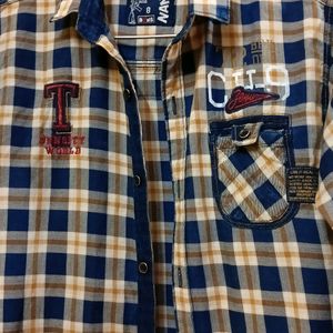 Boys Branded Check Full Shirt.