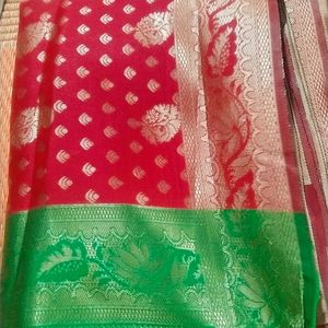 Green And Red Saree....❤️🫶