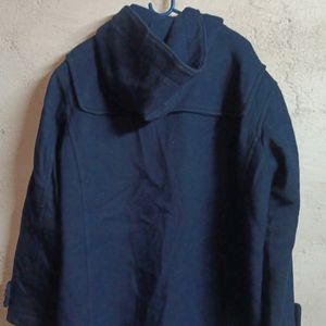 Navy Blue Coat Woolen Jacket