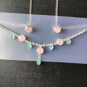 AD Necklace With Earings