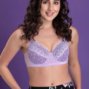 Clovia Lightly Padded Lace Bra