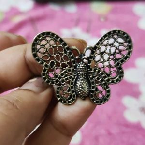 Beautiful Adjustable Oxidised Butterfly Ring