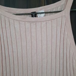 H&M BASIC SOLID DIVIDED TOP