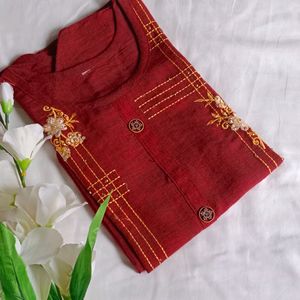 Embroidery,Stone, Kurta