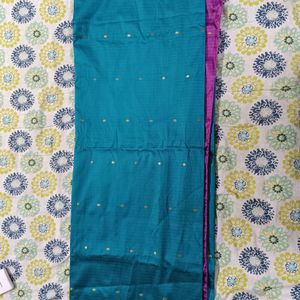 New Teal Green Soft Silk Saree