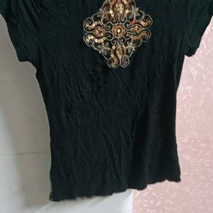 Black Shimmer Top For Sale