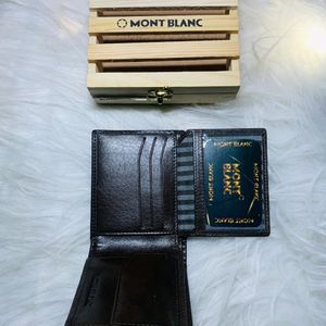 MONT BLANC Burley BROWN with classic WALLET