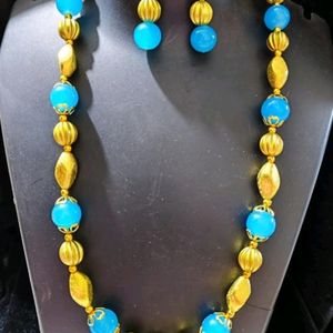 BLUE NECKLACE SET