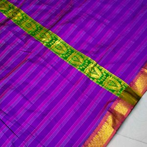 Multi Colour Kanjeevaram Silk Saree