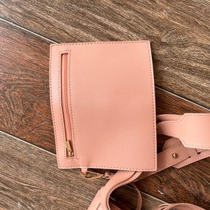 Miniso peach tote Bag