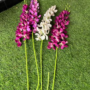 4 Artificial Orchid Flowers Combo