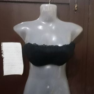 Black Strapless Bra