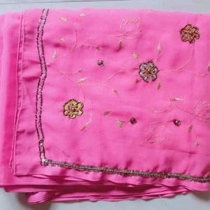 Beautiful Rani Pink Coloured Saree.💓