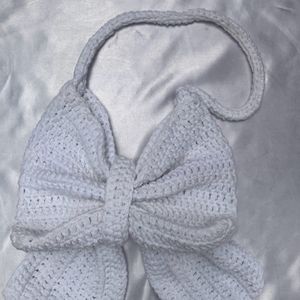 Handmade Crochet Bow Bag 🎀