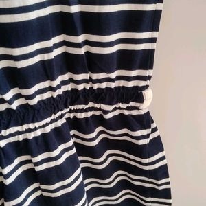 Blue And White Striped Dress