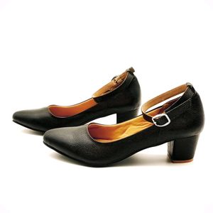 Black Block Heel Shoes