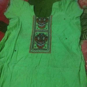 Cotton Green Kurta