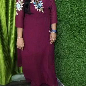 Party Wear Kurti Plazzo Set