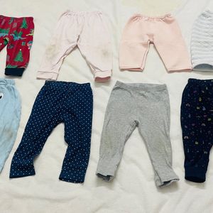 Combo Of 8 Unisex Pajami For 6-18 Months Ols Baby