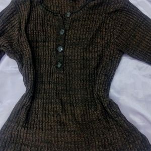 Brown Wool Top