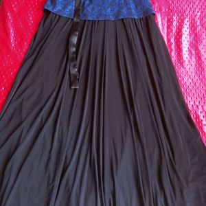 Long Black Gown For Women's And Girl's