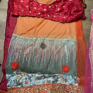 Saari With Blouse New Condition