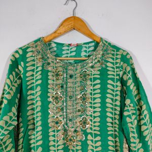 Green Casual Kurta (Women's)