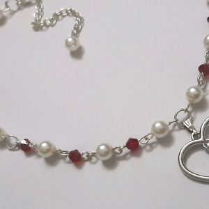 Elegant Cherry Pearl Necklace