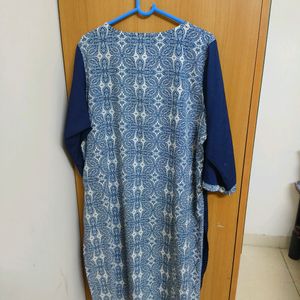 Blue Printed Kurta