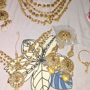 bridal set golden