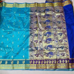 paithani kathpadar saree