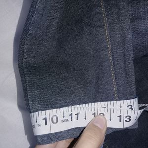 JEANS In Dark Bluish Colour- High Waist Skinny Jeans, Length-around 36, Bottom- 10 and the half.