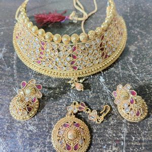 Golden Kundan Choker Set