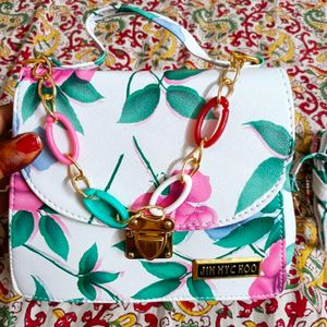 Trendy Handbag For Women With Floral Print