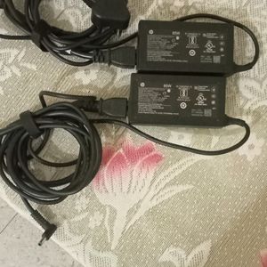 2 HP LAPTOP CHARGER 65 +65 WATT NEW AND ORIGINAL