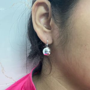 Silver Ball Earrings