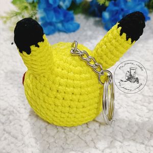 Amigurumi Pikkachu Keychain