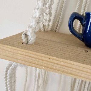 Handmade Macrame Wall Hanging Shelf