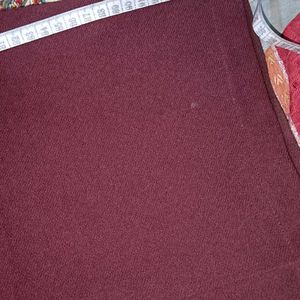 Woman Maroon Trouser Free Size Side Zip