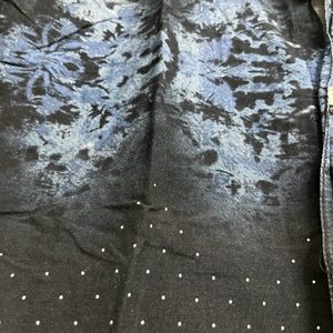 Printed Half Blue Shirt