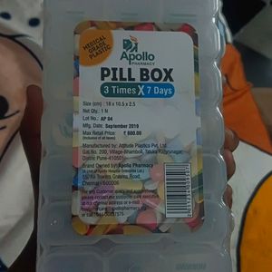 Pill Box With Tag