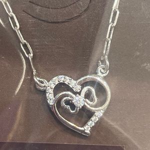 Heart Pendant Chain Set