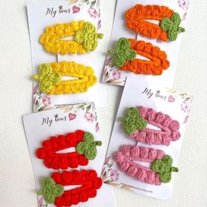 Crochet Hair Clips