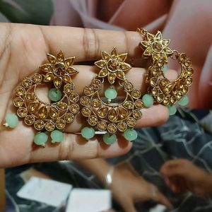 Full Set ,with Earring, Mang Tikka