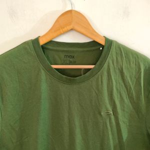 Olive Green Casual T Shirt (Men's)