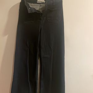 ZARA Wide leg black jeans