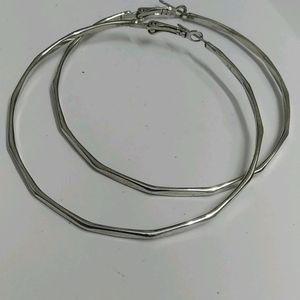 Abstract Silver Hoops (Accessorize)