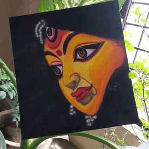 Handmade Painting Of Maa Durga The Goddess