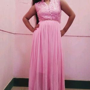 Beautiful Pink Gown For Girls