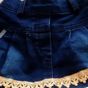 Baby Girl Denim Skirt Set